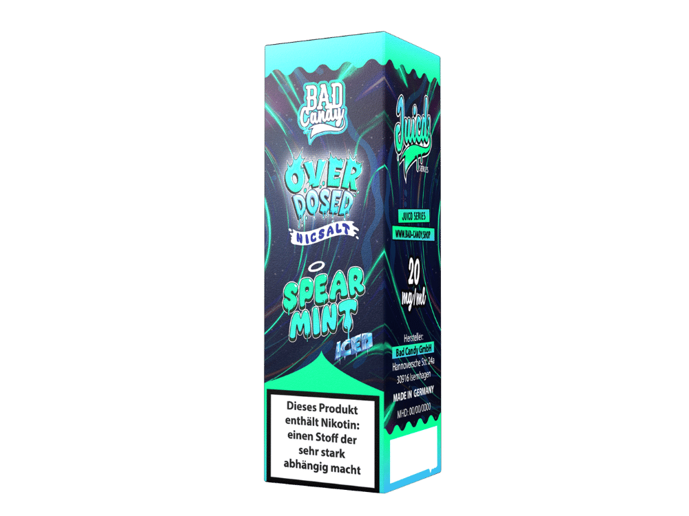 Bad Candy Liquids - Juicd - Overdosed Spearmint - Nikotinsalz Liquid 20 mg/ml