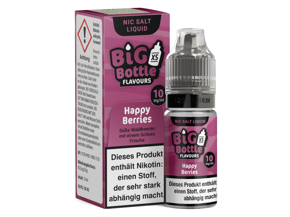 Big Bottle - Happy Berries - Nikotinsalz Liquid 10 mg/ml