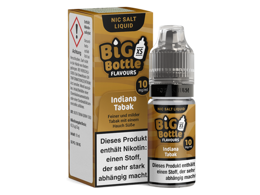 Big Bottle - Indiana Tabak - Nikotinsalz Liquid 10 mg/ml