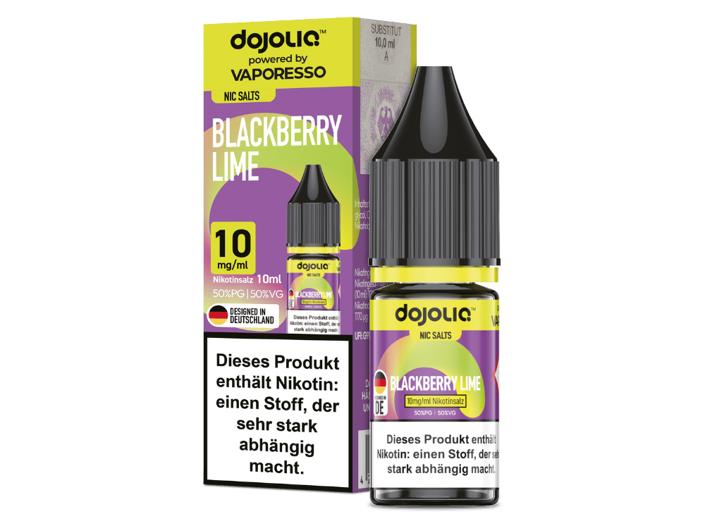 Vaporesso - Dojoliq - Blackberry Lime - Nikotinsalz Liquid 10 mg/ml 200er Packung