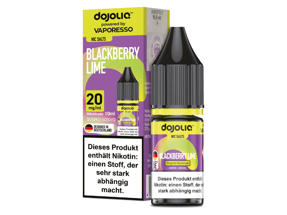 Vaporesso - Dojoliq - Blackberry Lime - Nikotinsalz Liquid 20 mg/ml