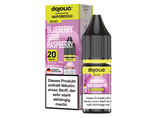 Vaporesso - Dojoliq - Blueberry Sour Raspberry - Nikotinsalz Liquid 20 mg/ml 200er Packung