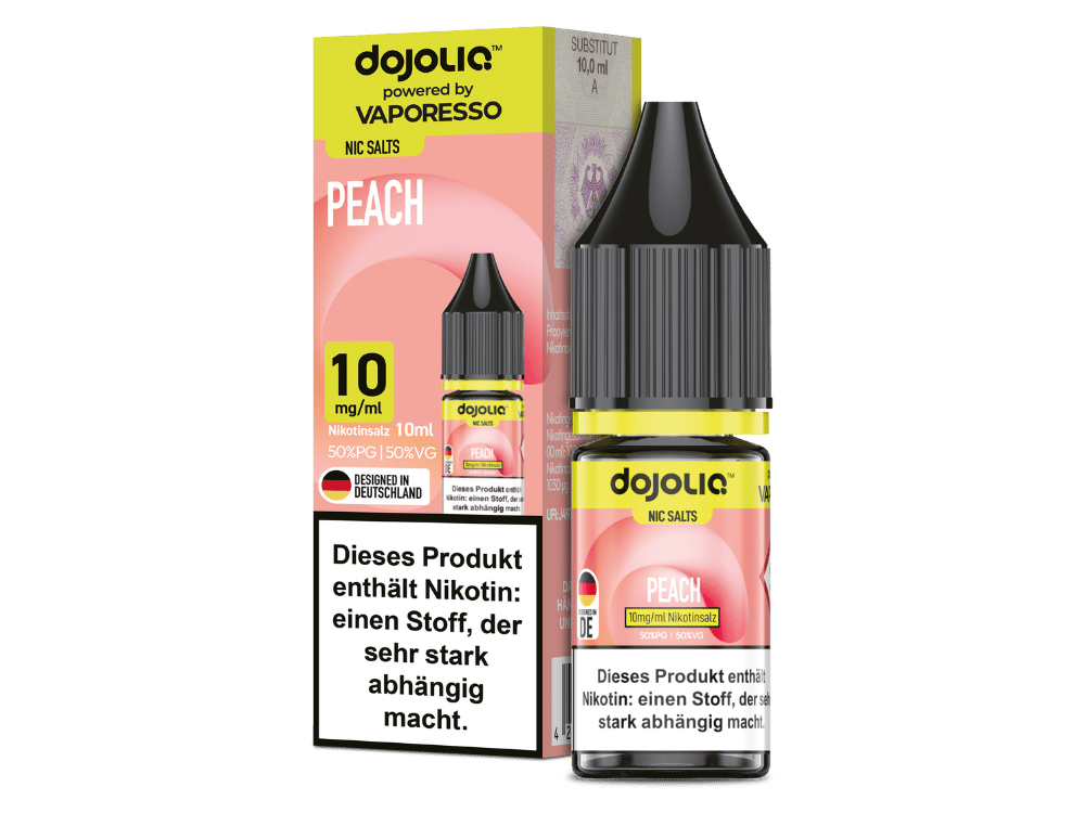 Vaporesso - Dojoliq - Peach - Nikotinsalz Liquid 10 mg/ml 200er Packung