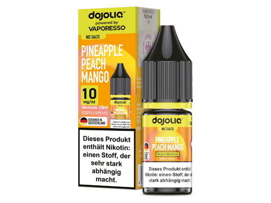 Vaporesso - Dojoliq - Pineapple Peach Mango - Nikotinsalz Liquid 10 mg/ml 200er Packung