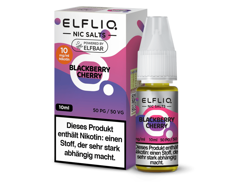 ELFLIQ - Blackberry Cherry - Nikotinsalz Liquid 10 mg/ml