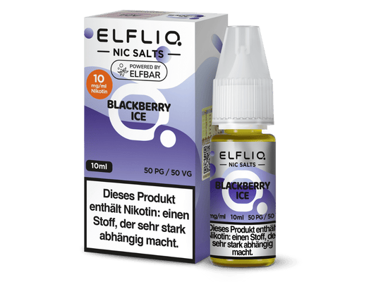 ELFLIQ - Blackberry Ice - Nikotinsalz Liquid 10 mg/ml