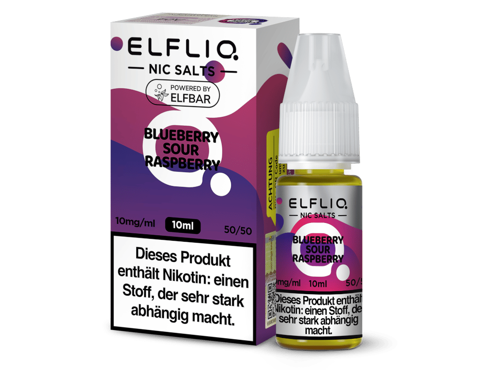 ELFLIQ - Blueberry Sour Raspberry - Nikotinsalz Liquid 10 mg/ml
