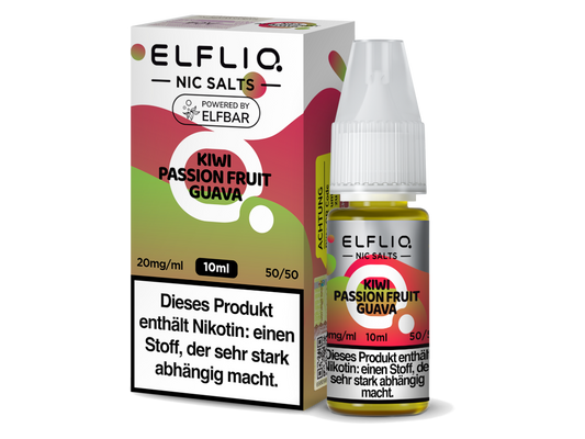 ELFLIQ - Kiwi Passion Fruit Guava - Nikotinsalz Liquid 20 mg/ml