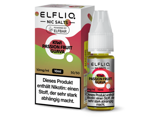 ELFLIQ - Kiwi Passion Fruit Guava - Nikotinsalz Liquid 10 mg/ml