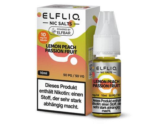 ELFLIQ - Lemon Peach Passion Fruit - Nikotinsalz Liquid 10 mg/ml