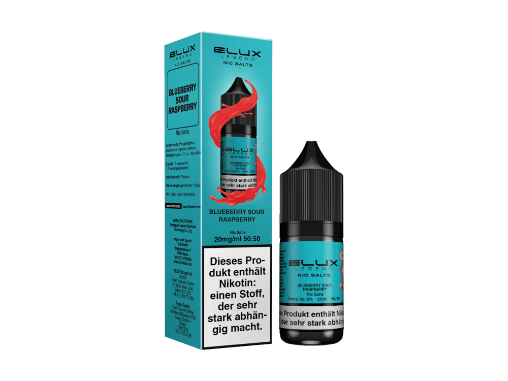 Elux - Blueberry Sour Raspberry - Nikotinsalz Liquid 10 mg/ml 10er Packung