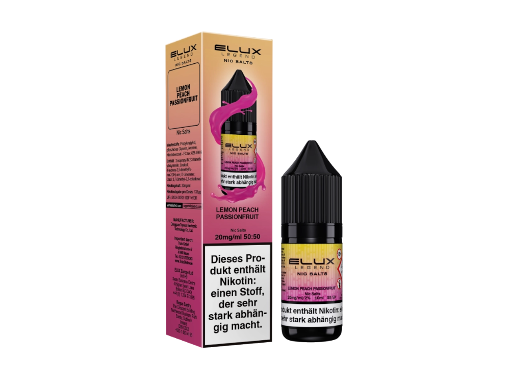 Elux - Lemon Peach Passion - Nikotinsalz Liquid 10 mg/ml 10er Packung