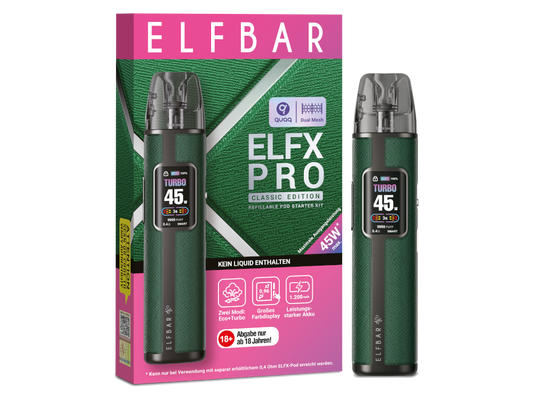 Elfbar - Elfx Pro E-Zigaretten Set Forest 100er Packung