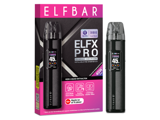 Elfbar - Elfx Pro E-Zigaretten Set Black