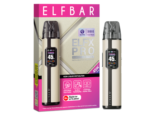 Elfbar - Elfx Pro E-Zigaretten Set White 100er Packung