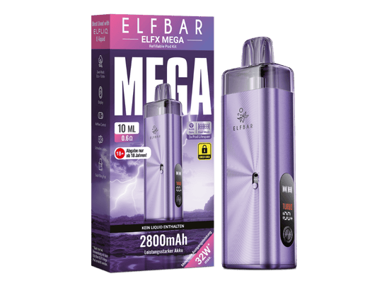 Elfbar - Elfx Mega E-Zigaretten Set Purple 5er Packung