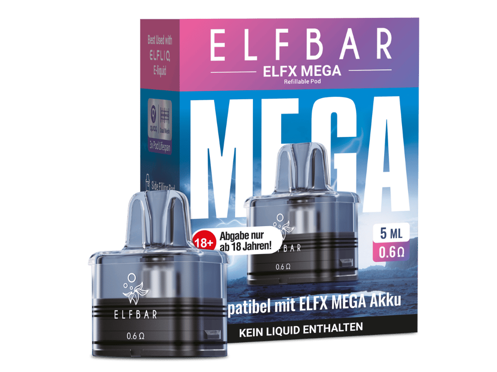 Elfbar - Elfx Mega Pod mit 0,6 Ohm 5 ml 200er Packung