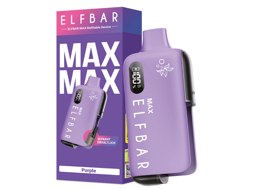 Elfbar - Max E-Zigaretten Set Purple 100er Packung