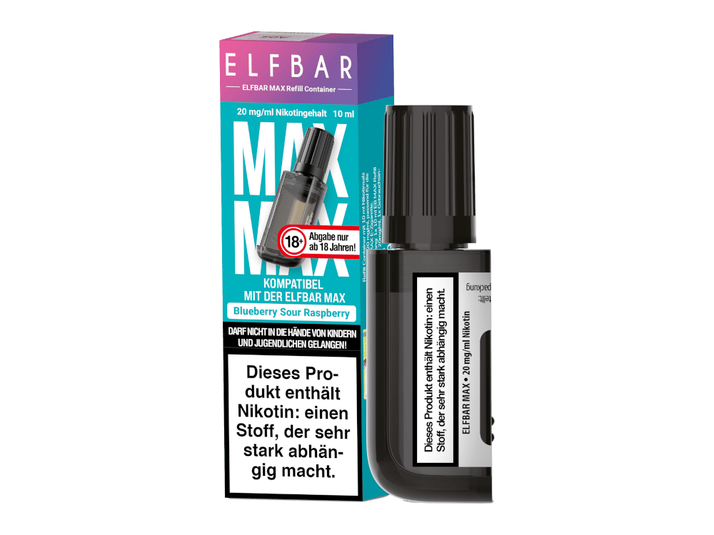 Elfbar - Max Refill Container - Blueberry Sour Raspberry 20 mg/ml 10er Packung