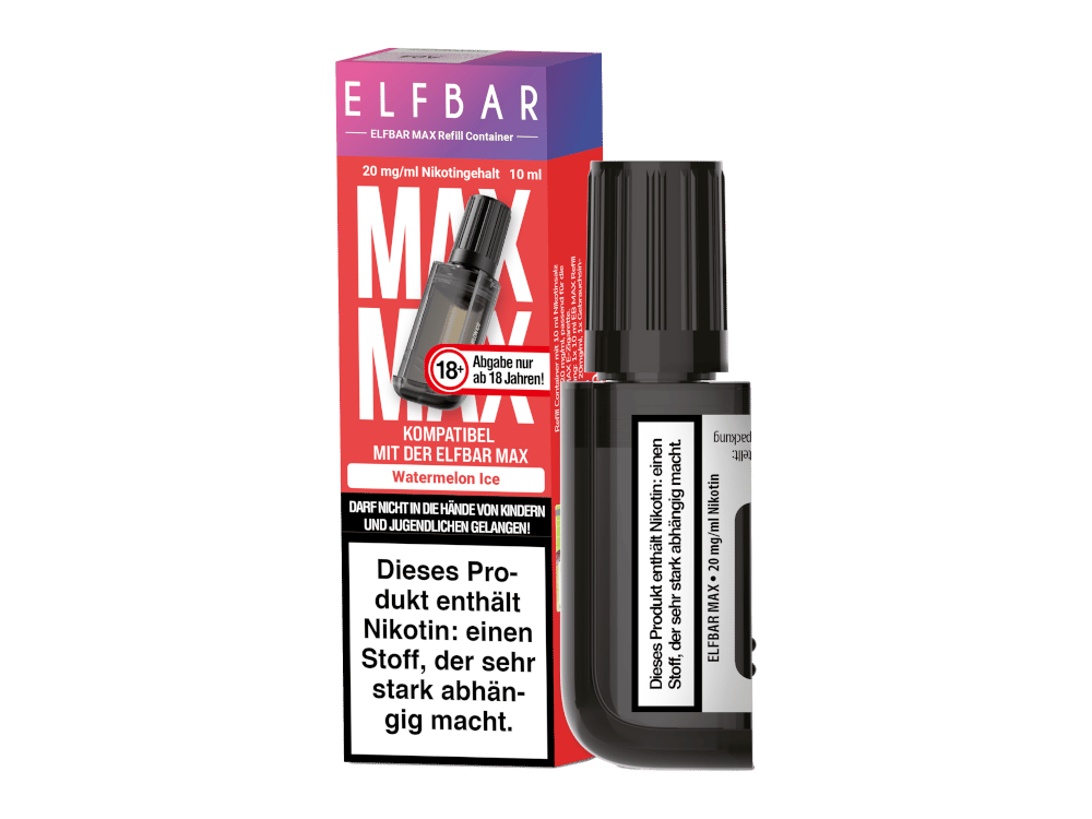 Elfbar - Max Refill Container - Watermelon Ice 20 mg/ml 200er Packung