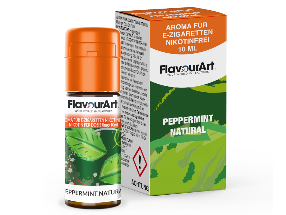FlavourArt - Aroma Peppermint Natural 10 ml 15er Packung