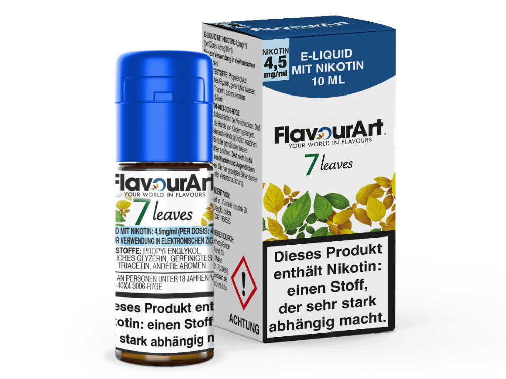 FlavourArt - 7 Leaves E-Zigaretten Liquid 4,5 mg/ml 15er Packung