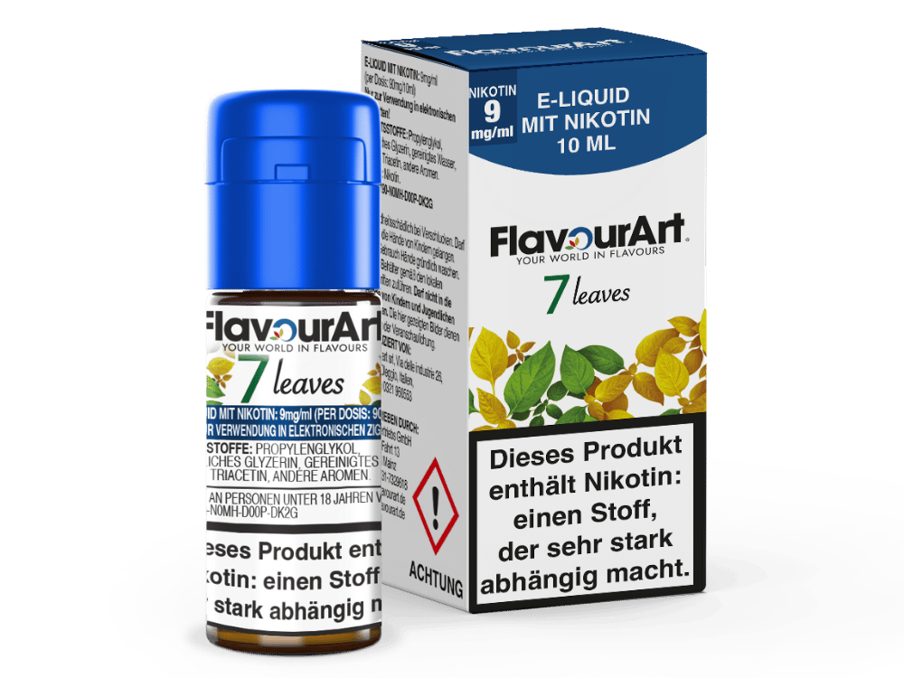 FlavourArt - 7 Leaves E-Zigaretten Liquid 9 mg/ml