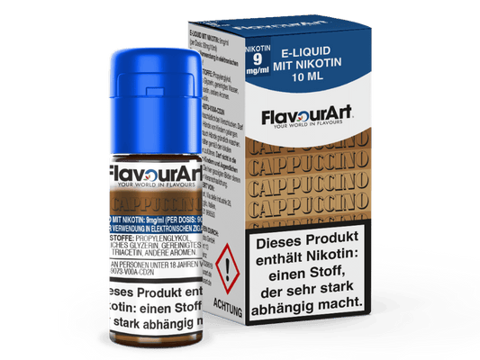 FlavourArt - Cappuccino E-Zigaretten Liquid 9 mg/ml