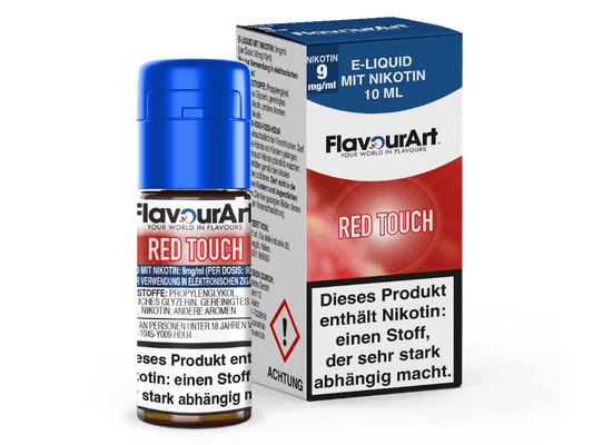 FlavourArt - Red Touch E-Zigaretten Liquid 9 mg/ml 15er Packung