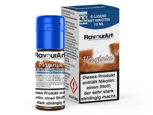 FlavourArt - Virginia E-Zigaretten Liquid 4,5 mg/ml