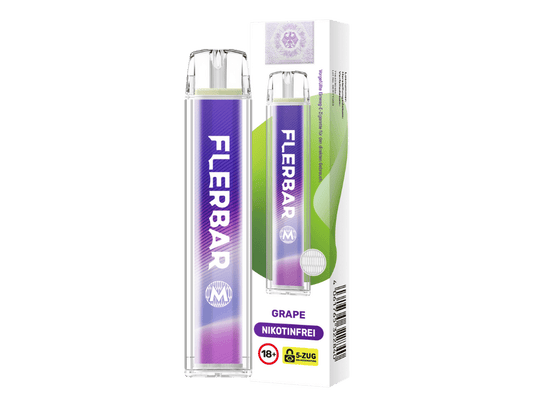 Flerbar - M Einweg E-Zigarette - Grape 0 mg/ml