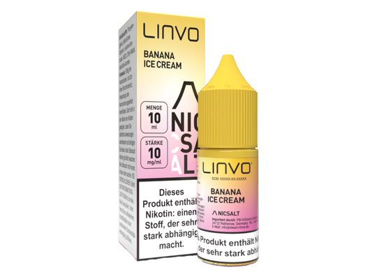 Linvo - Banana Ice Cream - Nikotinsalz Liquid 10 mg/ml 10er Packung