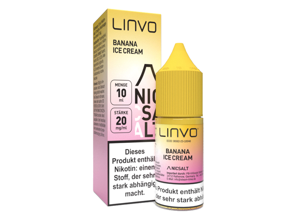 Linvo - Banana Ice Cream - Nikotinsalz Liquid 20 mg/ml 10er Packung