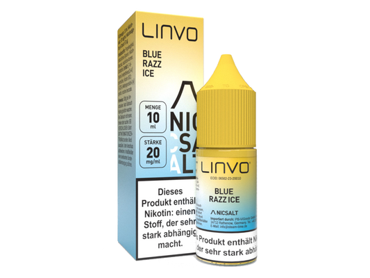 Linvo - Blue Razz Ice - Nikotinsalz Liquid 20 mg/ml 10er Packung