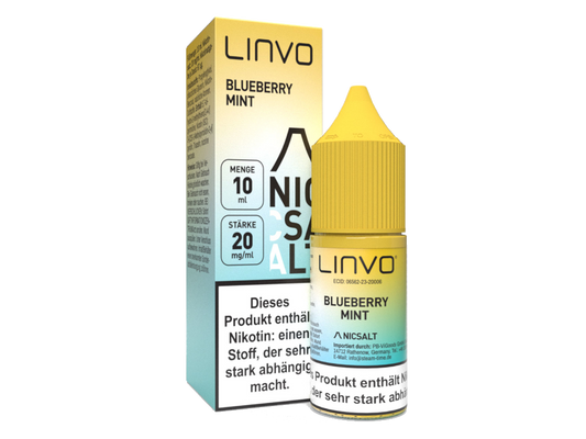 Linvo - Blueberry Mint - Nikotinsalz Liquid 20 mg/ml 10er Packung