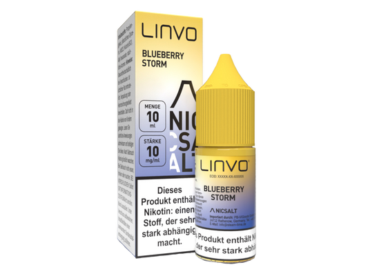 Linvo - Blueberry Storm - Nikotinsalz Liquid 10 mg/ml 10er Packung