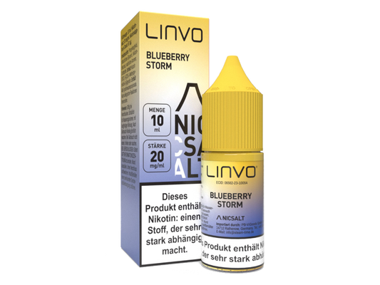 Linvo - Blueberry Storm - Nikotinsalz Liquid 20 mg/ml 10er Packung