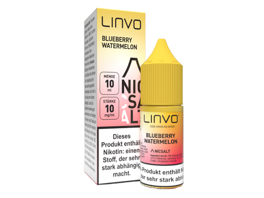 Linvo - Blueberry Watermelon - Nikotinsalz Liquid 10 mg/ml 10er Packung