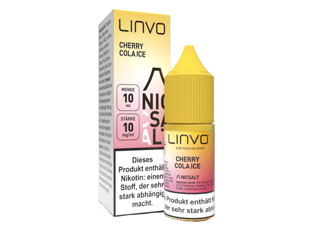 Linvo - Cherry Cola Ice - Nikotinsalz Liquid 10 mg/ml