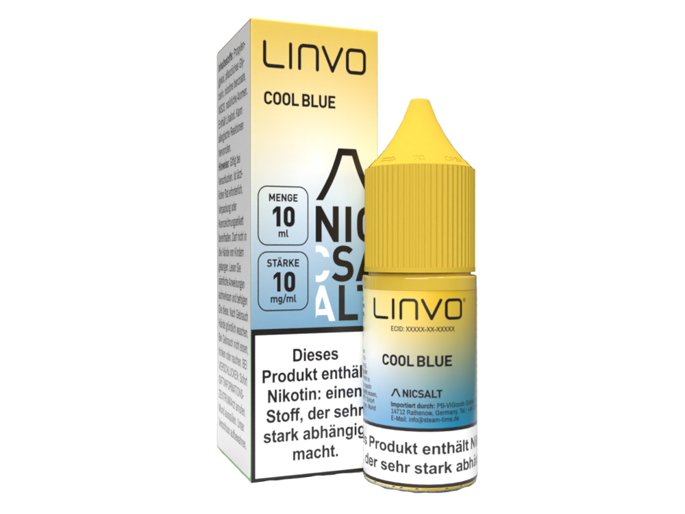 Linvo - Cool Blue - Nikotinsalz Liquid 10 mg/ml