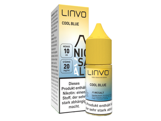 Linvo - Cool Blue - Nikotinsalz Liquid 20 mg/ml 10er Packung