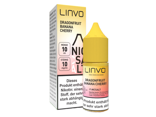 Linvo - Dragonfruit Banana Cherry - Nikotinsalz Liquid 10 mg/ml