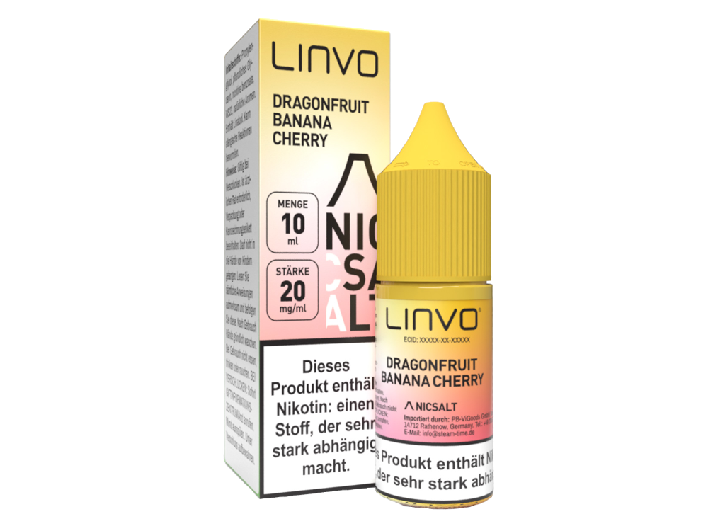 Linvo - Dragonfruit Banana Cherry - Nikotinsalz Liquid 20 mg/ml