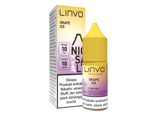 Linvo - Grape Ice - Nikotinsalz Liquid 10 mg/ml