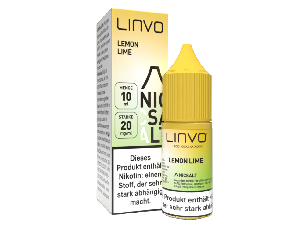 Linvo - Lemon Lime - Nikotinsalz Liquid 20 mg/ml 10er Packung