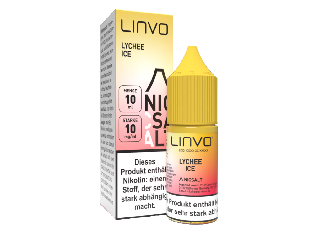 Linvo - Lychee Ice - Nikotinsalz Liquid 10 mg/ml 10er Packung