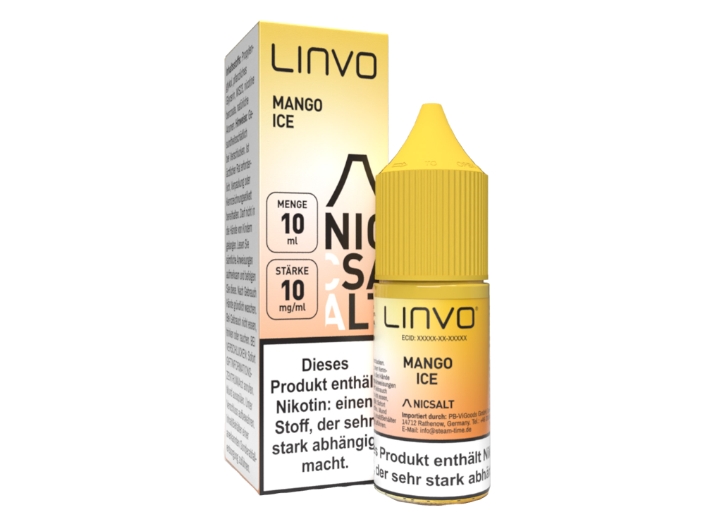Linvo - Mango Ice - Nikotinsalz Liquid 10 mg/ml 10er Packung