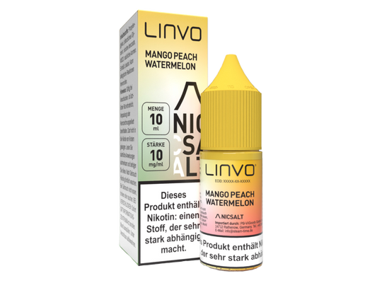 Linvo - Mango Peach Watermelon - Nikotinsalz Liquid 10 mg/ml