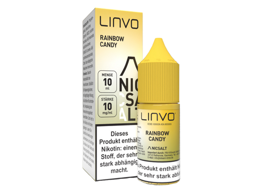 Linvo - Rainbow Candy - Nikotinsalz Liquid 10 mg/ml 10er Packung