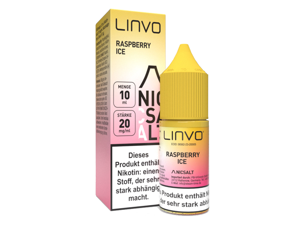 Linvo - Raspberry Ice - Nikotinsalz Liquid 20 mg/ml 10er Packung